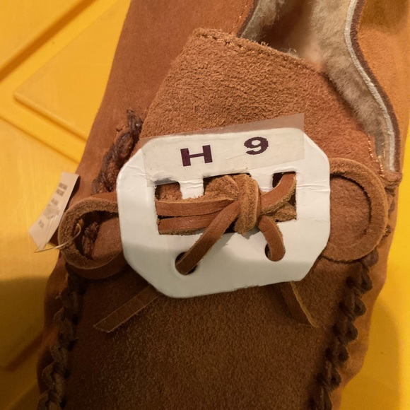 Coach Tan Suede Shearling Men's Driver Moccasin Slip-On Slippers Sz 11D CC842 - Picture 8 of 8